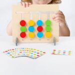 Montessori color matching two sided puzzle