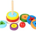 Geometric Shape Recognition Sorting and Stacking Toys