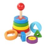 Geometric Shape Recognition Sorting and Stacking Toys