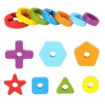 Geometric Shape Recognition Sorting and Stacking Toys