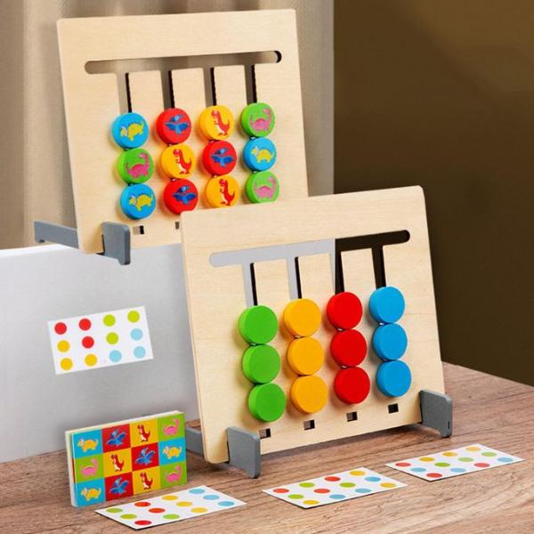 Montessori color matching two sided puzzle