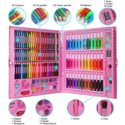 Little Hands Art Supplies for Drawing Painting with Portable Art Bo