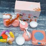 Kitchen Pretend Play Set Toys For Cooking with Pots and Pans, Dishes, Kitchen Utensils.